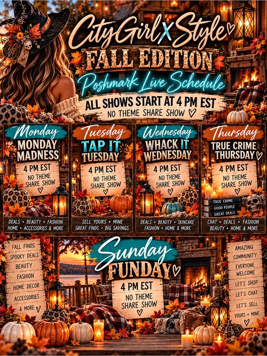 no brand Other - CITYGIRLXSTYLE FALL SCHEDULE 🍁